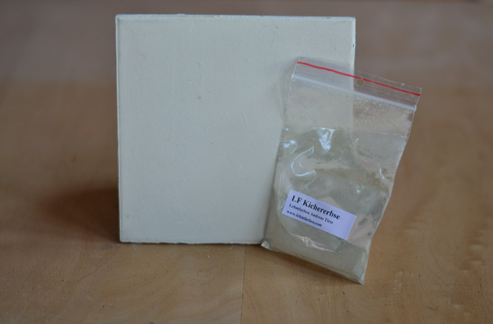 Bild 1 von Lehmfarbe Kichererbse 2.0 samtrau (Grün)  / (Menge) 0,5 kg