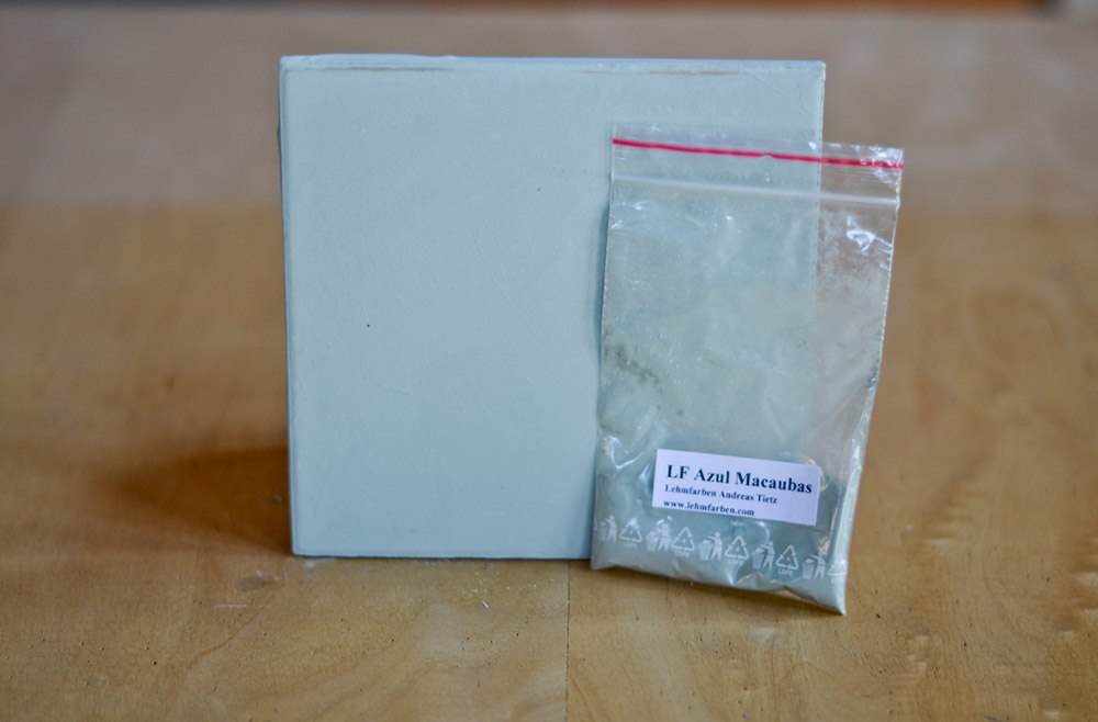 Bild 1 von Lehmfarbe Azul Macaubas 2.0 samtrau (Türkis-Grau)  / (Menge) 1,0 kg